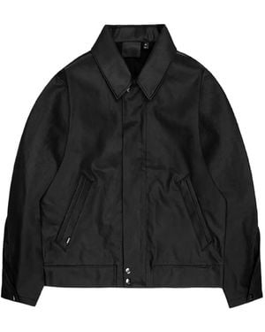 Rains Polo-Collar Jacket - Black