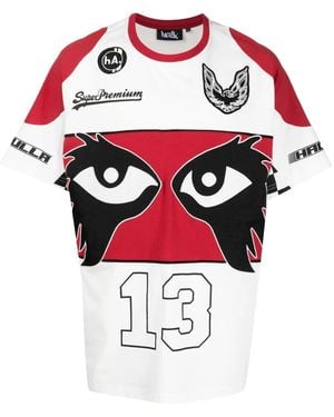 Haculla Super Premium Racer Colour-Block T-Shirt - White