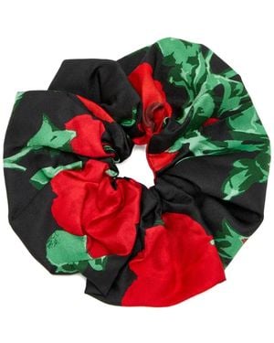 Loeffler Randall Astrid Floral Scrunchie - Red