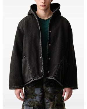 Levi's Giacca Denim Deck Con Cappuccio - Nero