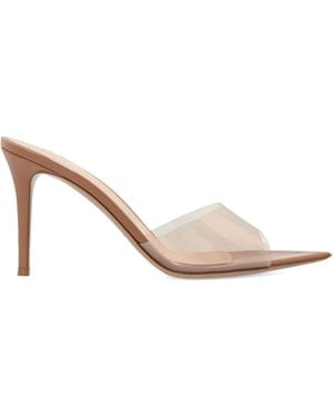Gianvito Rossi Elle 85Mm ポインテッドトゥ サンダル - ナチュラル