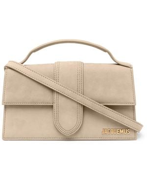 Jacquemus Shoulder Bag With Logo - Natural