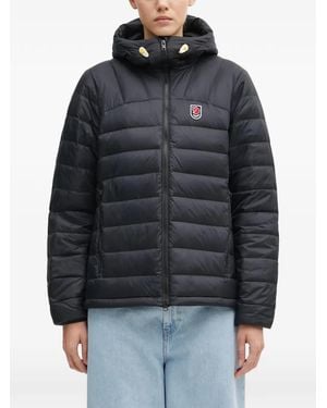 Fjallraven Logo-Detail Padded Jacket - Black