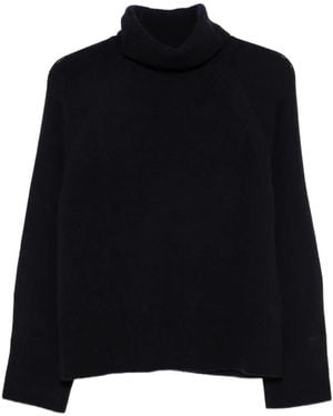 GANT Roll-Neck Wool-Blend Sweater - Black