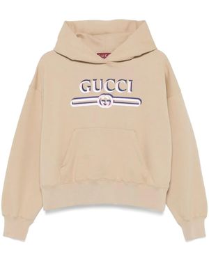 Gucci ロゴ パーカー - ナチュラル