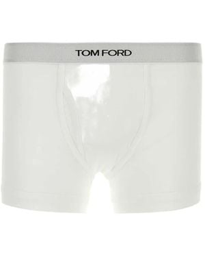Tom Ford Logo-Waistband Boxers (Set Of Two) - White