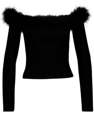 Gucci Off-Shoulder Sweater - Black