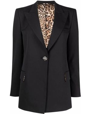 Philipp Plein Cady Crystal Skull Blazer - Black