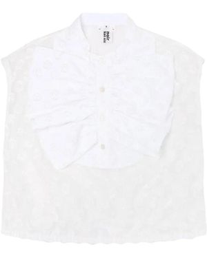 Noir Kei Ninomiya Ruffled-Detail Blouse - White