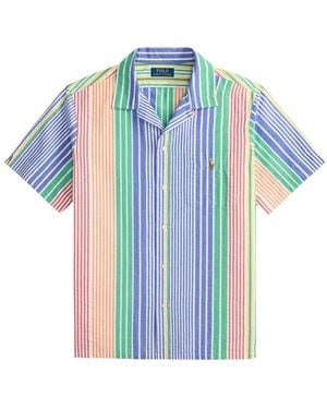 Polo Ralph Lauren Andy Camp Striped Pocket Shirt - Blue