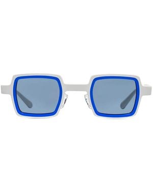 Xavier Garcia Design Oxy C-3 Sonnenbrille Mit Eckigem Gestell - Blau