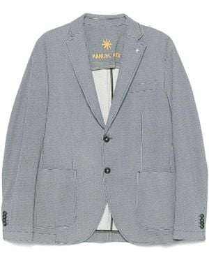 Manuel Ritz Printed Blazer - Gray
