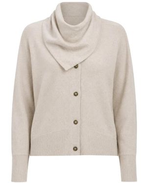 LeKasha Lyss Knitted Cardigan - White