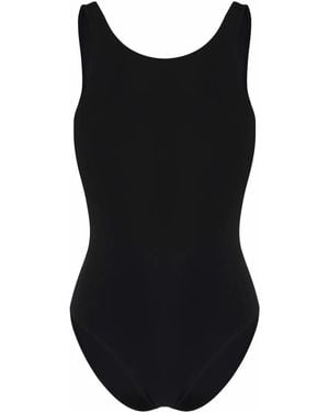 Lido Sleeveless Tank Swimsuit - Black