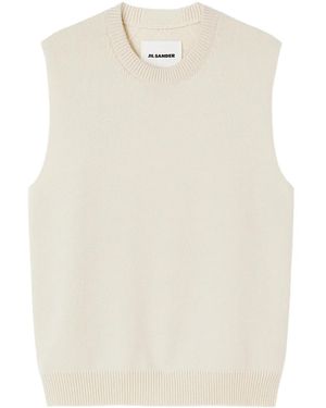 Jil Sander Maglione Girocollo Smanicato - Neutro