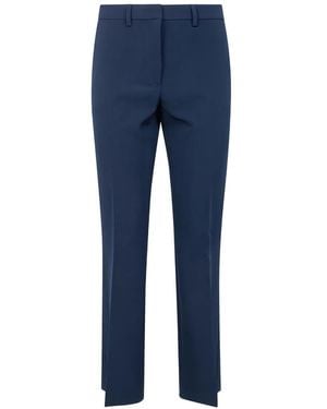 Seventy Pressed-Crease Tailored Pants - Blue