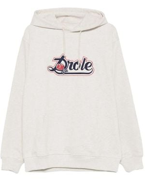 Drole de Monsieur ローズディテール パーカー - ホワイト