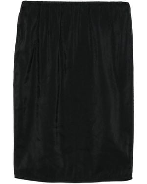 Nanushka Minifalda Swan Con Cintura Elástica - Negro