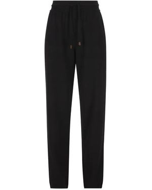 Loro Piana Elasticated-Waist Track Pants - Black
