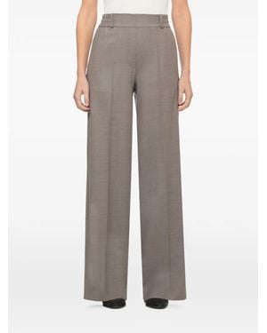 D.exterior Pressed-Crease Wide-Leg Pants - Gray