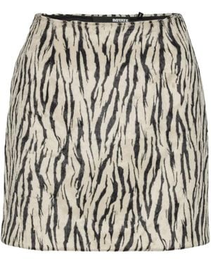 ROTATE BIRGER CHRISTENSEN Zebra Print Skirt - Black