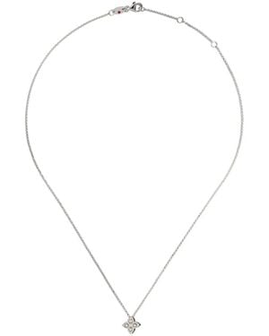 Roberto Coin Collar Princess Flower En Oro Blanco De 18Kt