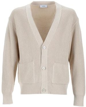 Lardini V-Neck Cardigan - White