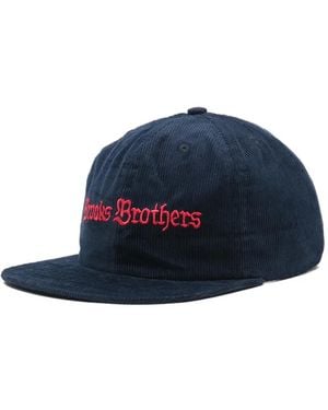 Brain Dead Chapeau En Velours Côtelé À Six Panneaux - Blue