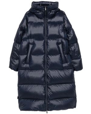 Pyrenex Hooded Quilted Coats - Blue