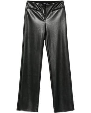 Patrizia Pepe Coated Flare Trousers - Grey