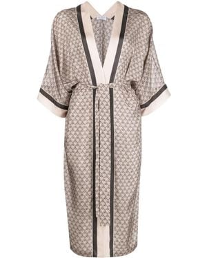 Brunello Cucinelli Silk Long Over Shirt - Natural