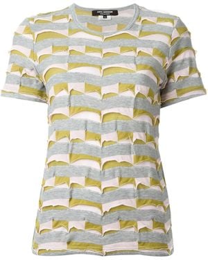 Junya Watanabe Panel Striped T-Shirt - Pink