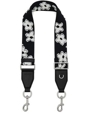 Marc Jacobs The Daisy Webbing Bandje - Zwart