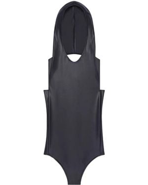 Courreges Body Con Capucha - Azul
