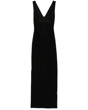 Elisabetta Franchi Long Dress - Black