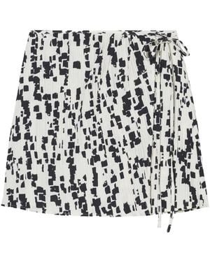 Closed Wrap Midi Skirt - Black