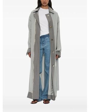 Christopher Esber Retract Tailored Oversized Duster Coat - Blue