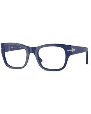 Persol Bril Met Vierkant Montuur - Blauw