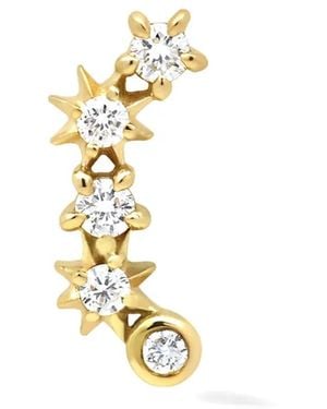 Lark & Berry 14Kt Star Cluster Diamond Stud Earring - Metallic