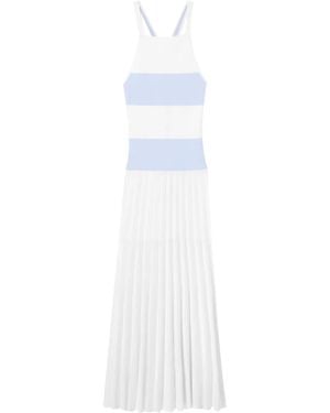 Claudie Pierlot カラーブロック マキシドレス - ホワイト