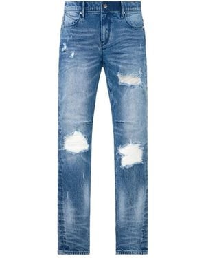 RTA Clayton Distressed Skinny Jeans - Blue