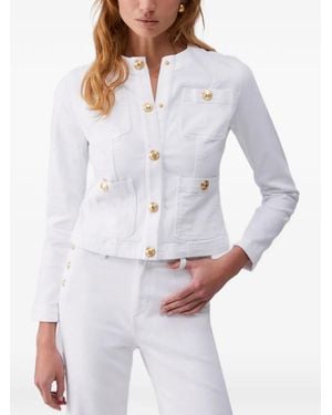 Liu Jo Jacket With Logo Buttons - White