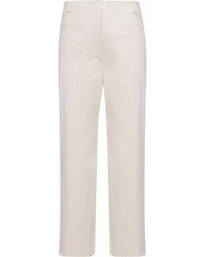 Proenza Schouler Mid-Rise Bootcut Trousers - White