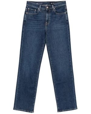 AG Jeans Brinley Straight-Leg Jeans - Blue