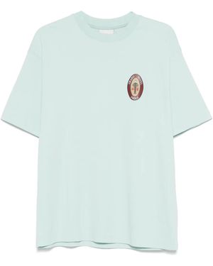Drole de Monsieur Graphic-Print T-Shirt - Blue