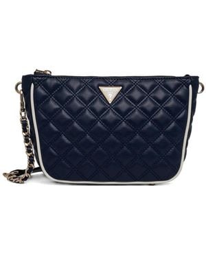 Guess Cruise Vibe Quilted Shoulder Bag - Blue