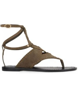 Ba&sh Capri Flat Sandals - Brown