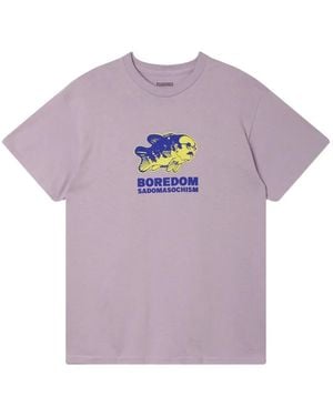 Pleasures Graphic-Print T-Shirt - Purple