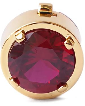 Izabel Display Stone-Embellished-Plated Button Cover - Pink