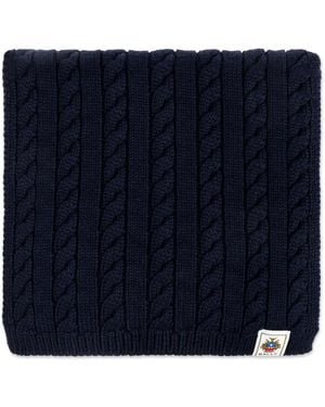 Bally Schal Mit Zopfmuster - Blau